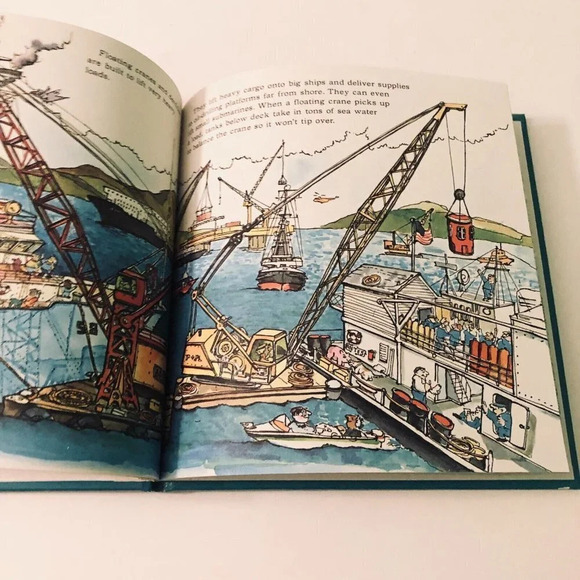 Vintage 1977 Busy Boats Book Hardcover by Peter Lippman - Picture 14 of 16